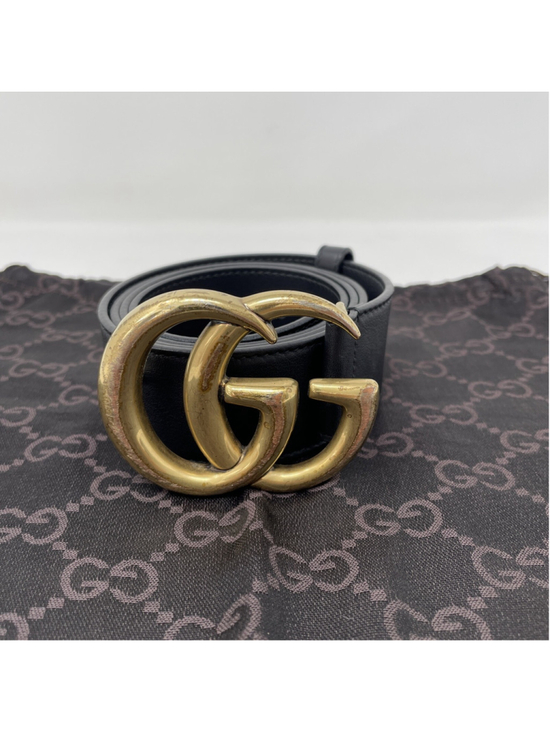 Gucci Accessories - gucci BELT GG size 90 black leather